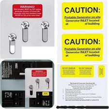 Generator Interlock Kit Compatible with Square D QO or Homeline 150 or 200 Amp P