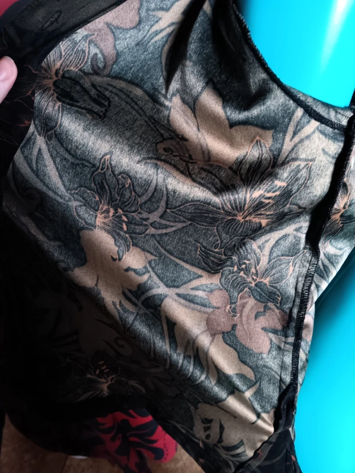 Camisa Floral Vintage La Cabana M Manga Larga Cachicha Academia Y2k Gótica Años 90 Foto 2 de 4