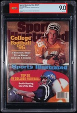 Peyton Manning Tennessee 1996 Newsstand First Cover Sports Illustrated - PSA 9.0