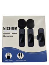 Wireless Lavalier Microphone for iPhone iPad,MacBook,Mini Mic Noise Reduction
