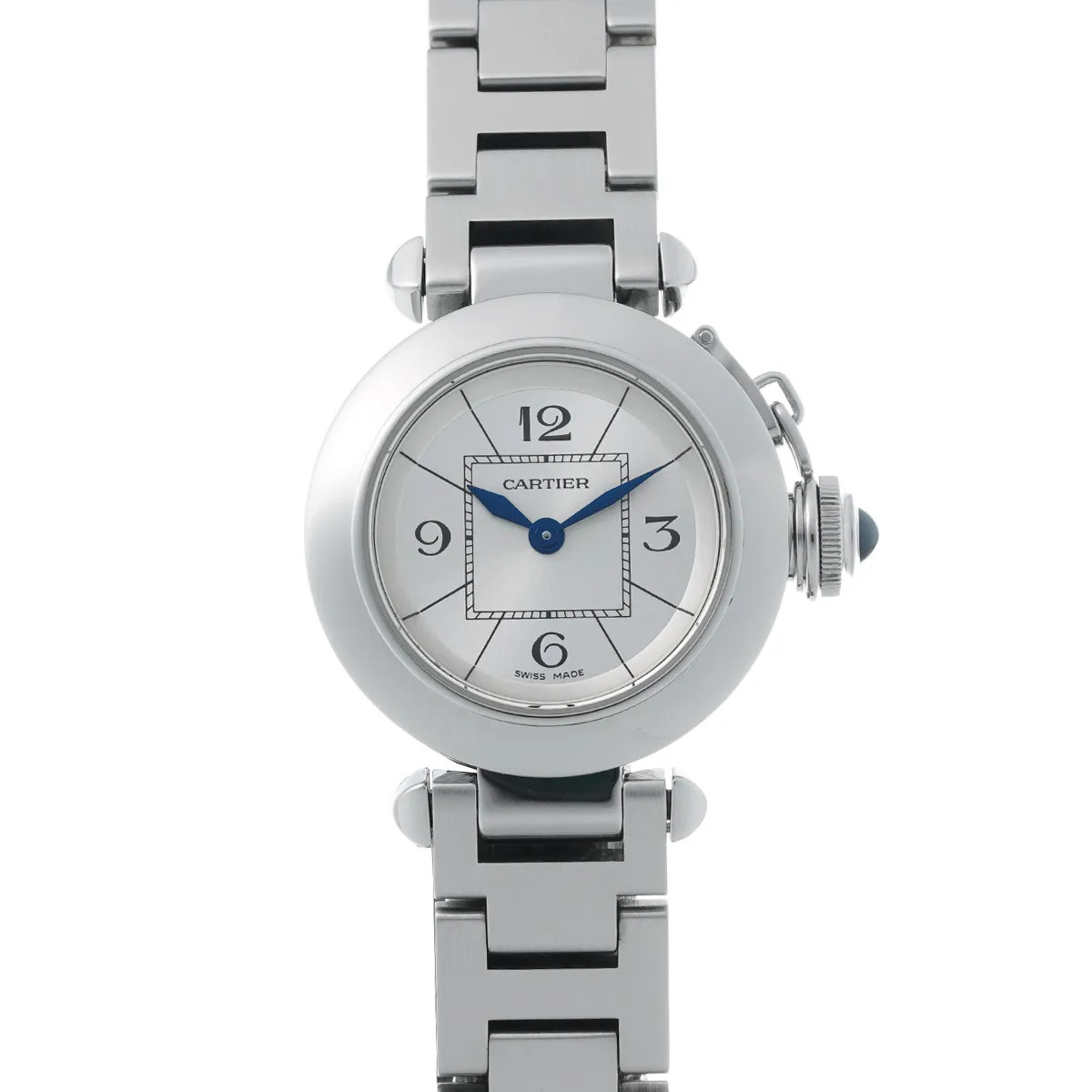 Cartier Pasha W3140007 ( 2973) 27mm Stainless Steel Silver Wristwatch #WW12820