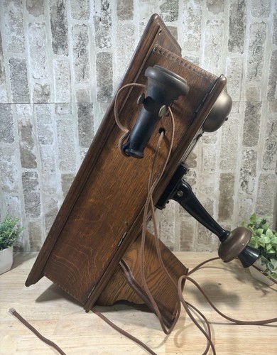 Atq Completely Refurbished Western Electric Co.⭐️Hand Crank Wood Box Telephone⭐️ - Picture 9 of 23