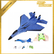 Wireless RC Airplane Toy with Lights, SU-35 Model, Foam Durable, 4CH Remote