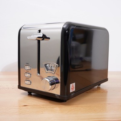 Yssoa 2 Slice Toaster with Extra Wide Slot & Removable Crumb Tray Retro Look