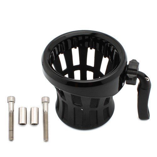 Motorcycle Handlebar Cup Holder Drink W/ Mesh Basket Mount Universal - Bild 9 von 24