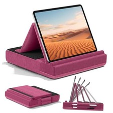 Tablet Pillow Stand, Multi-Angle Viewing Ipad Holder for Lap, Bed and Purple