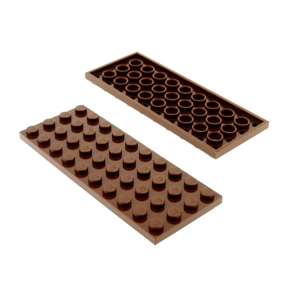 2x Lego Bau Platte 4x10 rot braun Basic Star Wars 79109 10236 75059 4225715 3030