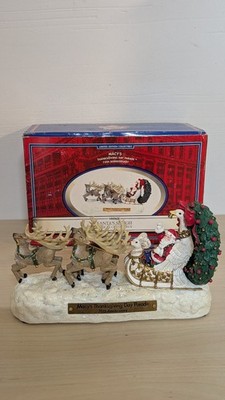 Vintage Macy s Thanksgiving Day Parade 75th Anniversary Musical Santa's Sleigh