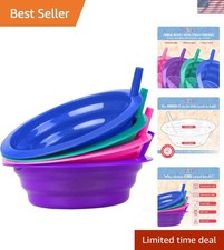 Cereal Bowls with Straws for Kids BPA-Free Plastic  Toddler Sip-A-Bowls with...