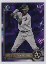 2022 Bowman Chrome Sapphire Edition Prospects Purple 4/25 Junior Perez 1pi9