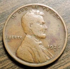 1926 S Lincoln Wheat Cent VG