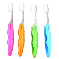 4 Pcs Klappbare ZahnbüRste Camping-ZahnbüRste Tragbare ZahnbüRsten