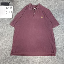 Brooks Brothers 1818 Performance Polo Shirt XXL Mauve Cotton Mauve/Dusty Purple
