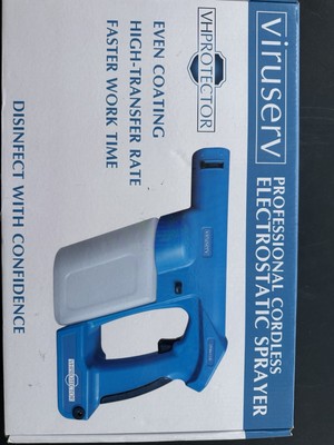 Viruserv Professional Cordless Electrostatic Disinfectant Sprayer