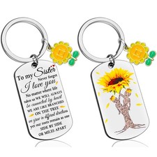 Sister Keychain, Gifts, Sisters, Adult, Birthday, Big Sister, Little Sister