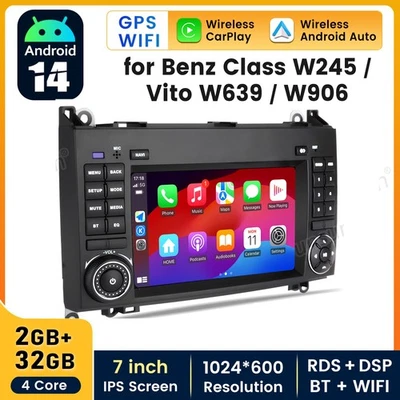 JUNSUN Android 14 For MERCEDES-BENZ Sprinter W906 2006-2017 Car Radio Carplay GPS DAB+