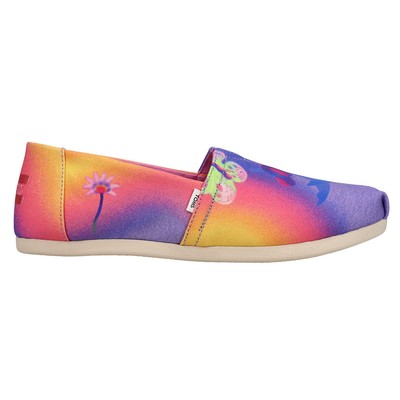 TOMS Al X Alpargata Graphic Slip On  Womens Multi, Purple Flats Casual 10019069T