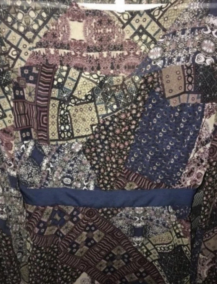 BCBGeneration Patchwork Mini Dress Size 2 Boho Lo… - image 2