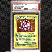 Pokemon - Base Set (Shadowless) - Nidoking Holo 011/102 PSA 5