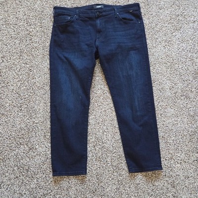 Mavi Jake Slim Leg Jeans Mens 42x29 Dark Indigo Blue Stretch Denim RN 95767
