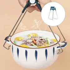 Bowl Spoon Dish Clamp Nonslip Pot Pan Gripper Clip Hot Dish Plate Bowl Clip