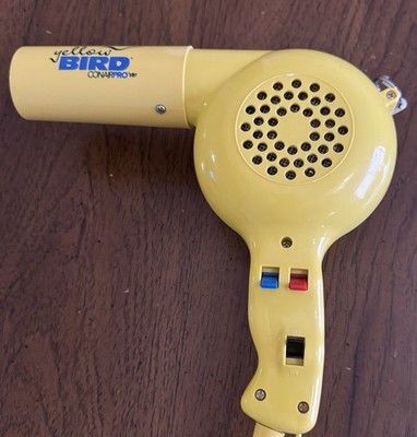 Vintage Conair Yellowbird Pro Style Hair Blow Dryer 1875 Watt 2 Speeds