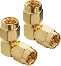 SMA Coax Adapter SMA 90 Degree Connector SMA Male to SMA Male Right Angle Adapte