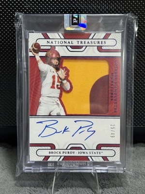 2022 Panini National Treasures - Silhouettes Signatures Brock Purdy /49 NAFS‼️