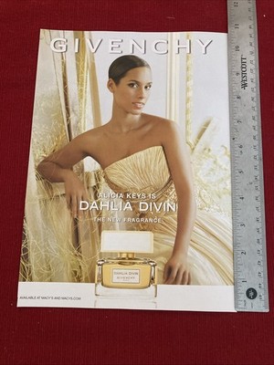 Alicia Keys for Dahlia Divin Fragrance by Givenchy 2014 Print Ad