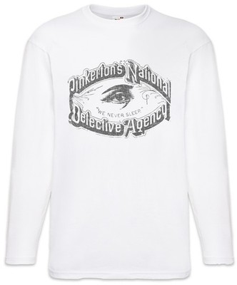 Pinkteron's Detective Agency Langarm T-Shirt Boardwalk National Symbol Sign Logo