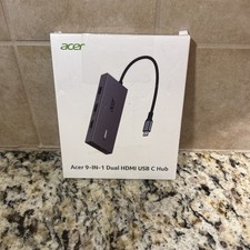 Acer USB C Hub with 4k HDMI, 9-in-1 USB C to Ethernet Adapter, 5Gbps USBA 3.0...