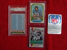 1974 #1 O J Simpson Special 1974 Checklist 1-132 PSA 8 - O J 1973 Topps #500 ++