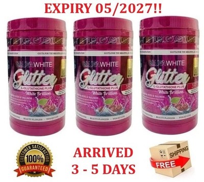 3x Phyto Gluta White Glitter Sparkle L-Glutathione Plus Skin Whitening  05/2027 !