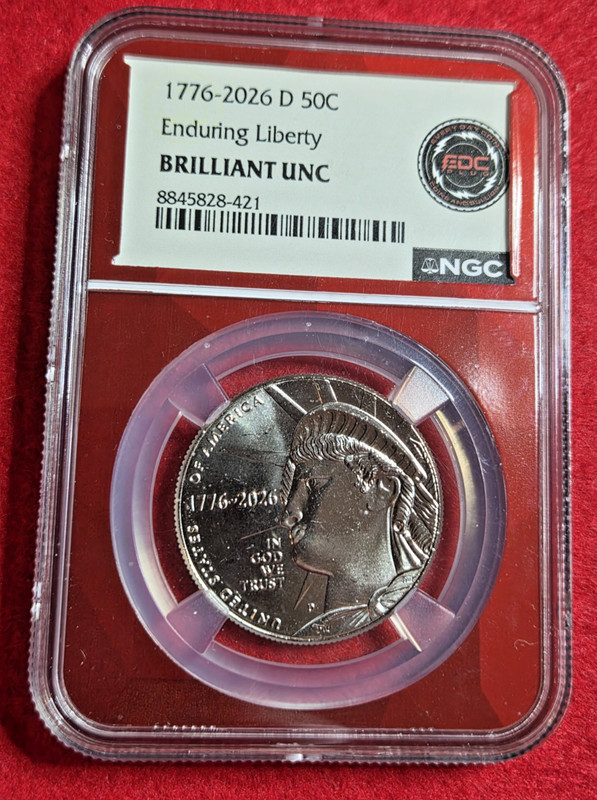 1776–2026 D Enduring Liberty Half Dollar 50c NGC Brilliant Unc Semiquincentenial