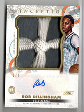 ROB DILLINGHAM 2022 Inception OTE Jumbo Relic Net 1/1 AUTO WILDCATS TIMBERWOLVES
