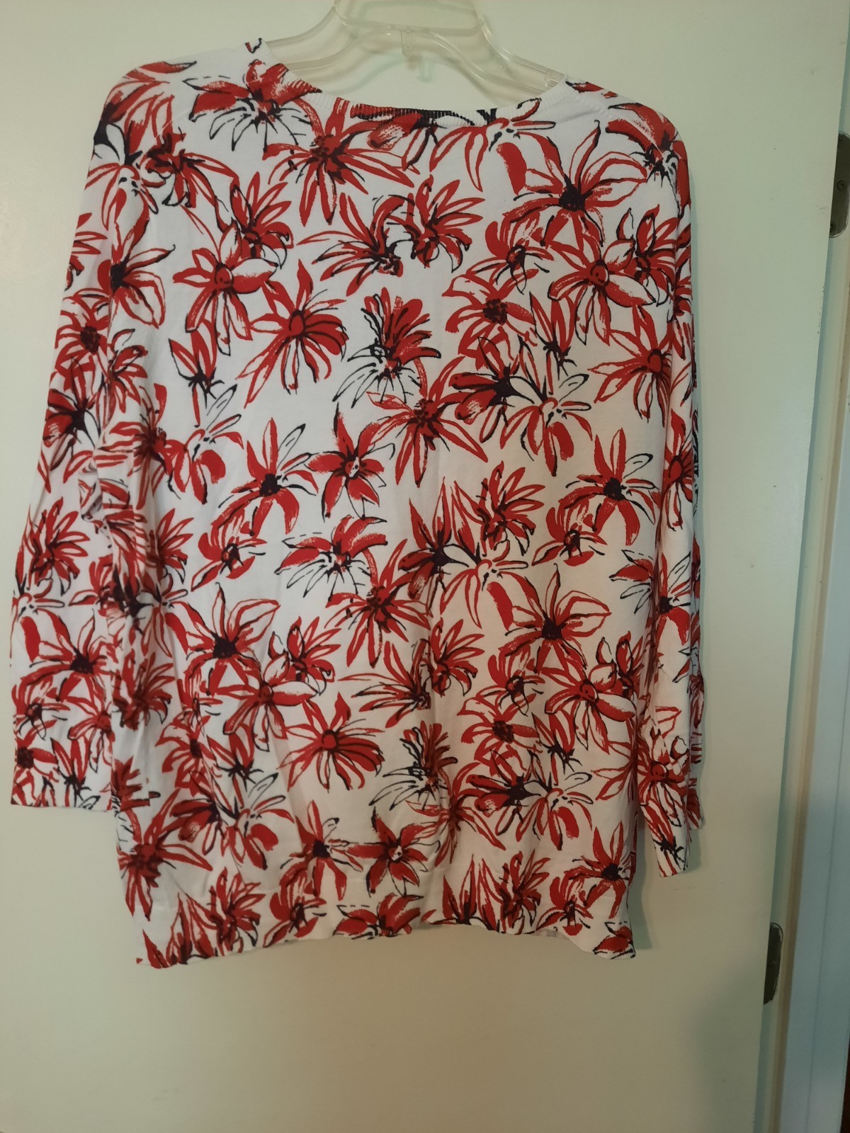 Pendleton Red and Black Button Sweater Women's Si… - image 5