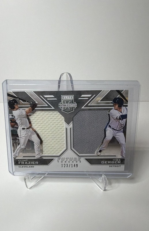 2016 Panini Elite Extra -Future Threads Silhouette Clint Frazier Mike Gerber/299