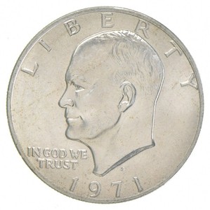 1971-S Eisenhower Dollar 40% SILVER - BU Unc MS (1 coin) *3287