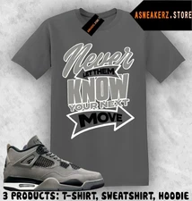 Shirt To Match AJ 4 Cave Stone 2025 Sneaker Matching Hide Your Next Move T-Shirt