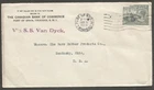 TRINIDAD AND TOBAGO 1923 Canadian Bank of Commerce Cover Port of Spain Machine