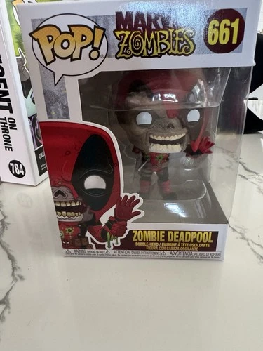 Funko Pop! Vinyl Zombie Deadpool Marvel Zombies Bobblehead Figure Box #661