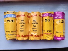 Lot of 5 expired Kodak 120  220 Film Rolls- READ