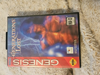 #ad Generations Lost Sega Genesis 1994 Authentic Game Cartridge CIB Complete $40.00