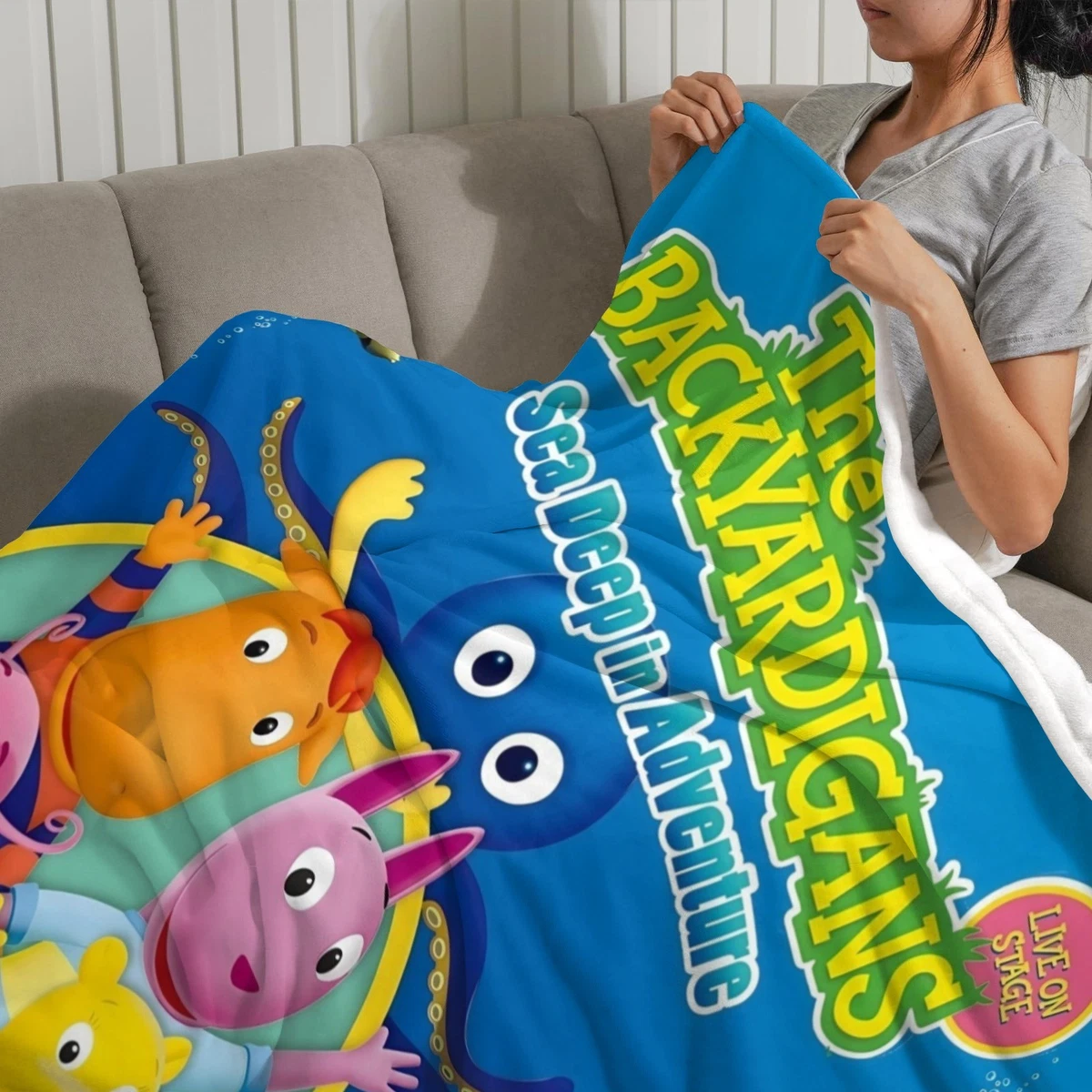 The Backyardigans Throw Blanket for Bed Couch Soft Flannel for Gifts Home Decor