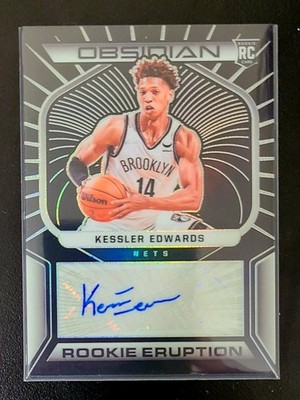 Kessler Edwards 2021-22 Panini Obsidian RC Rookie Eruption #/149 AUTO