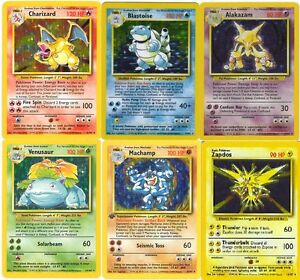 Ellendig bruid alleen Rare Holo (shiny) base set pokemon cards All 16 Available Out of print! |  eBay