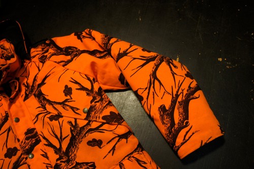 Vintage Cabela's Goretex 2pc Hunting Blaze Orange Camo Insulated Pant Jacket Set - Picture 7 of 20