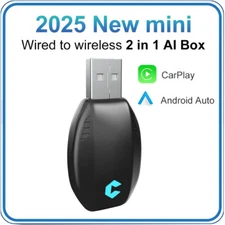 Wireless USB CarPlay Adapter For iPhone Apple Carplay Android Dongle — Plug&Play