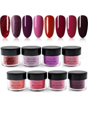 Starter system nail dipping powder kits with 20 colors
