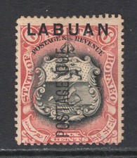 M14118 Labuan 1901 SGD5 - 6c black & brown lake.
